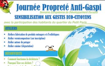 Journée propreté anti-gaspi le 30 mai 2018 à Raismes