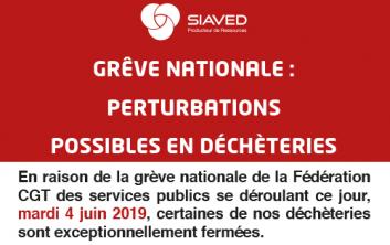 Grèves - Fermeture potentielle de certaines déchèteries le 4 juin 2019