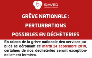 grève 24 septembre : fermeture potentielle de déchèteries du SIAVED