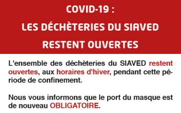 Covid-19 : les déchèteries restent ouvertes