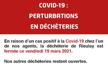 Covid-19 : perturbation en déchèteries