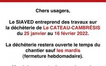 Des travaux sur la déchèterie de Le Cateau-Cambésis