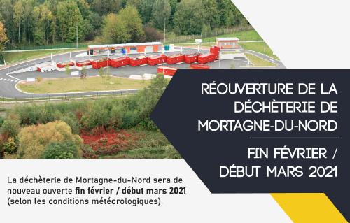 Réouverture de la déchèterie de Mortagne-du-Nord
