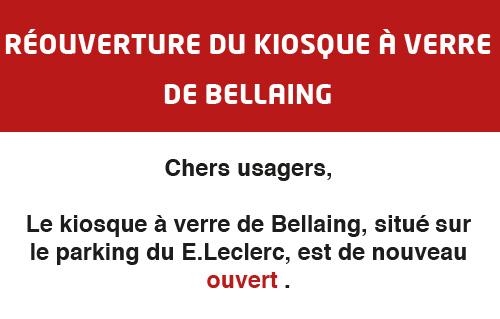 Réouverture du kiosque à verre de Belliang