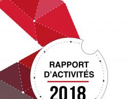 Couverture du rapport d'activités 2018